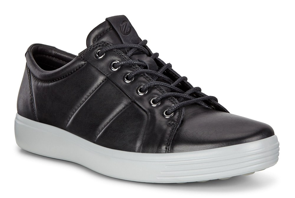 ECCO Mens Sneakers Black - Soft 7 Padded Leathers - DVG-369245